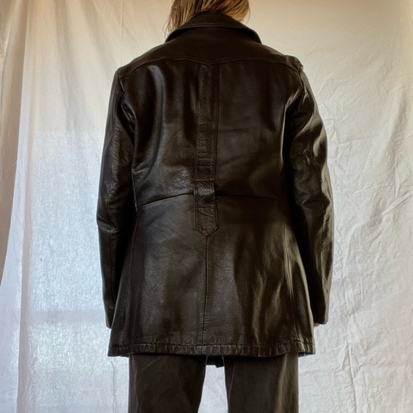 Brown Leather Jacket - Picture 3 of 5